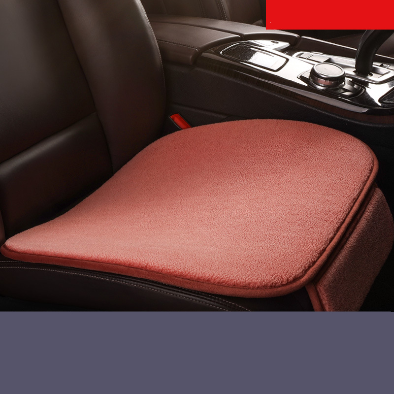 Fleece Plush Winter Car Seat Cushion - Backrest-Free Single Piece Comfort