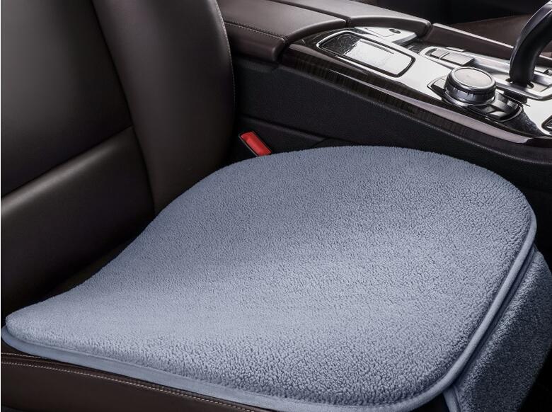 Fleece Plush Winter Car Seat Cushion - Backrest-Free Single Piece Comfort - Image 2