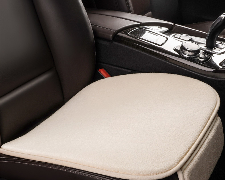 Fleece Plush Winter Car Seat Cushion - Backrest-Free Single Piece Comfort - Image 4