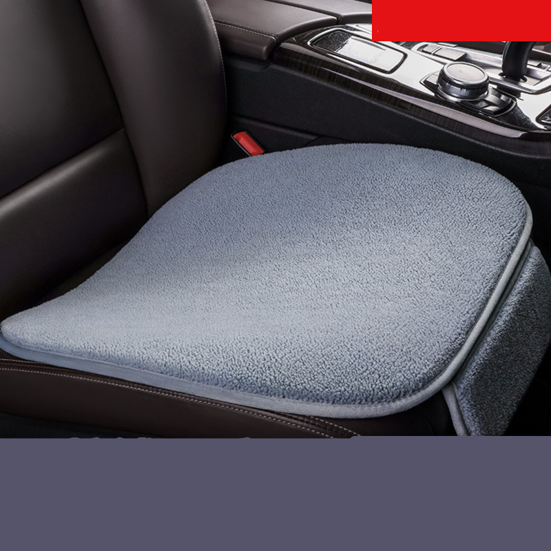 Fleece Plush Winter Car Seat Cushion - Backrest-Free Single Piece Comfort - Image 8