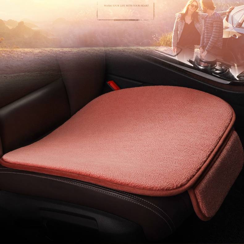 Fleece Plush Winter Car Seat Cushion - Backrest-Free Single Piece Comfort - Image 11