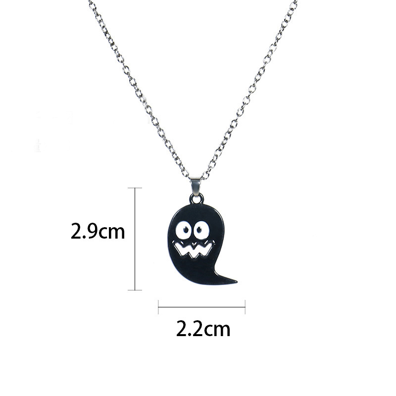 Ghost Festival Skull Bat Pumpkin Head Pendant Necklace - Spooky Jewelry - Image 3