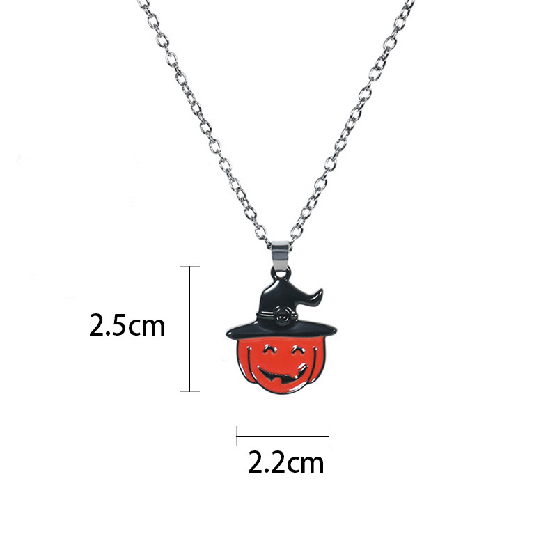 Ghost Festival Skull Bat Pumpkin Head Pendant Necklace - Spooky Jewelry - Image 4