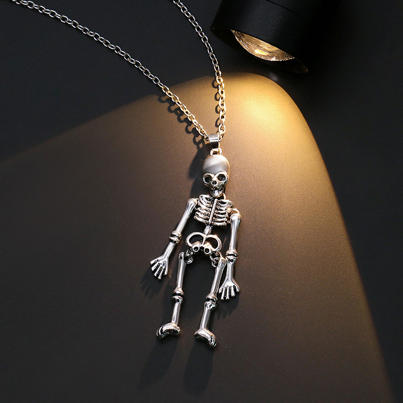 Ghost Festival Skull Bat Pumpkin Head Pendant Necklace - Spooky Jewelry - Image 5