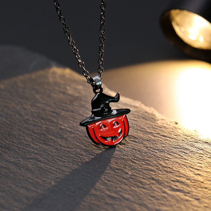 Ghost Festival Skull Bat Pumpkin Head Pendant Necklace - Spooky Jewelry - Image 9