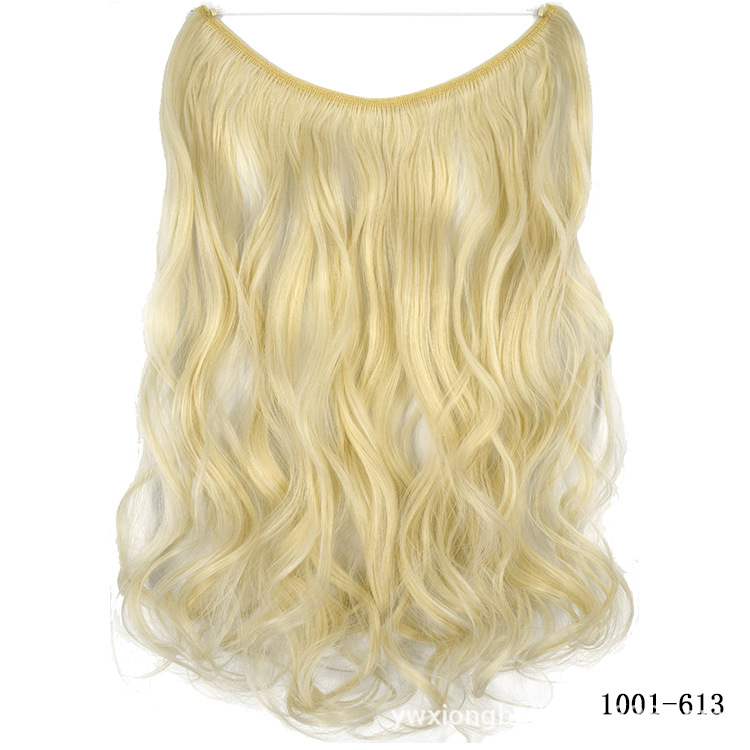 22 Inch Invisible Wire Hair Extensions - No Clips, Secret Fish Line Hairpieces, Silky Straight Synthetic Hair - Image 14