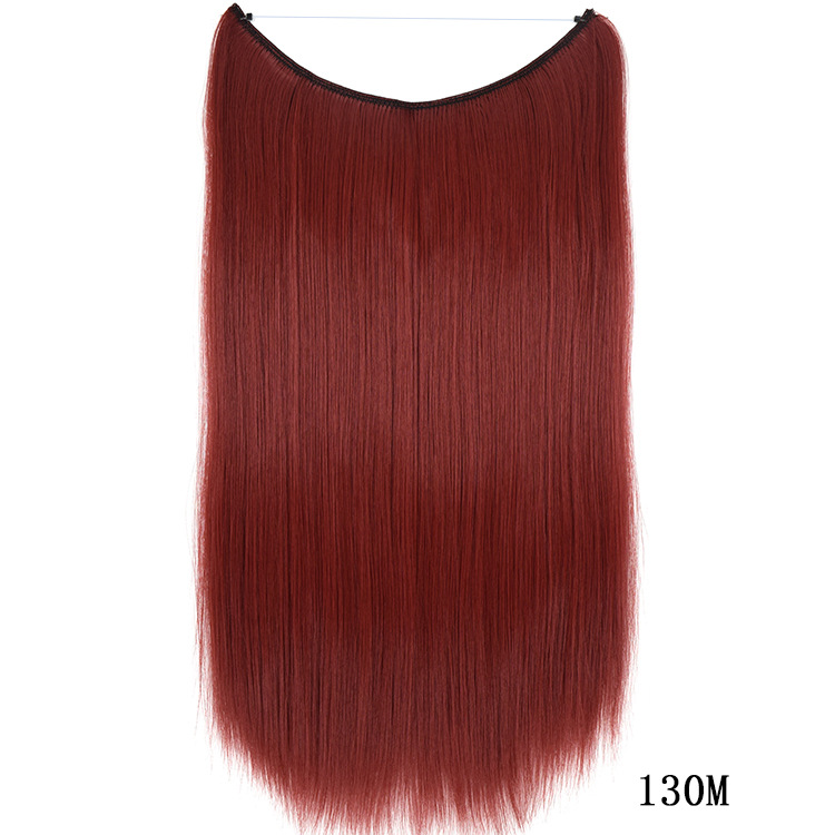 22 Inch Invisible Wire Hair Extensions - No Clips, Secret Fish Line Hairpieces, Silky Straight Synthetic Hair - Image 16