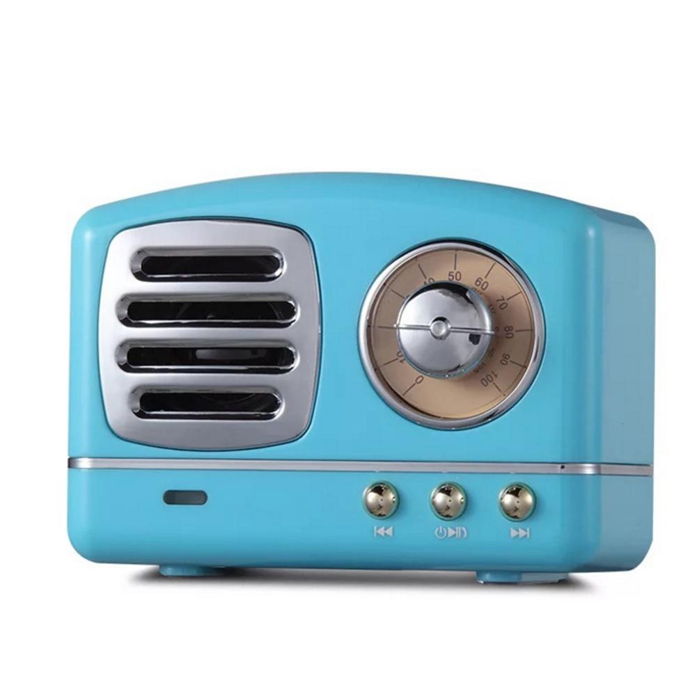 Retro Knob Wireless Bluetooth Speaker - Portable Multi-Color Audio with U Disk Card Radio - Image 3