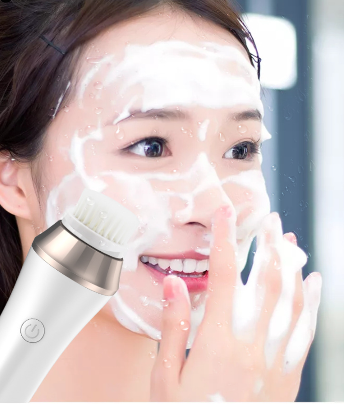 Mini Rotating Pore Cleansing Brush for Deep Facial Cleanse and Care