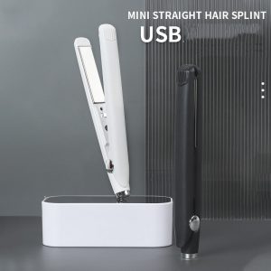 USB Interface Mini Hair Curler and Straightener - Dual-Use Hair Styling Tool
