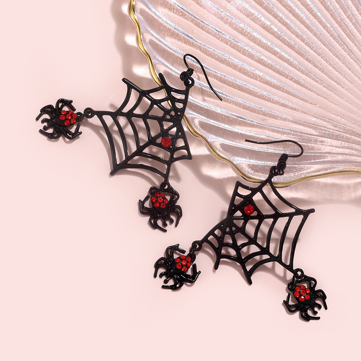 High-End Spider Web Earrings - Creative Fashion with Simple Niche Design - Image 2