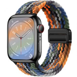 Magnetic Buckle Woven Loop Integrated Strap - Secure & Stylish Accessory