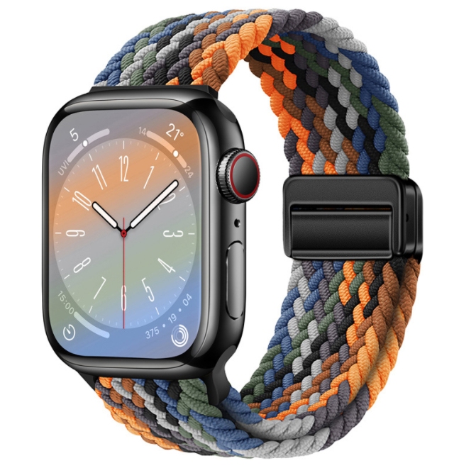 Magnetic Buckle Woven Loop Integrated Strap - Secure & Stylish Accessory