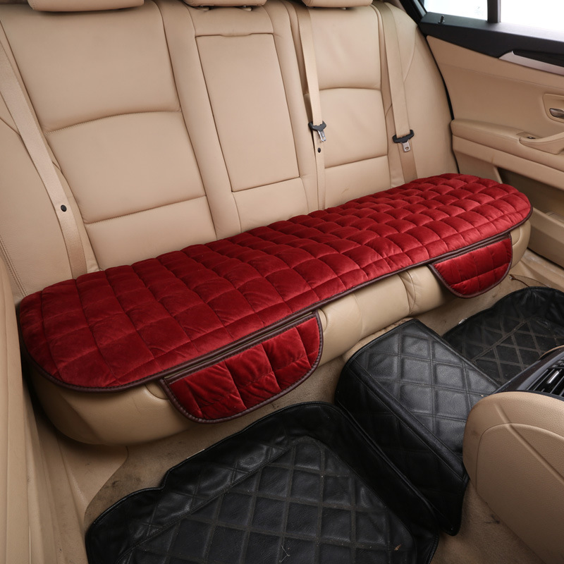 Three-Piece Non-Slip Car Plush Cushion Set - Tie-Free Design, No Backrest - Image 4