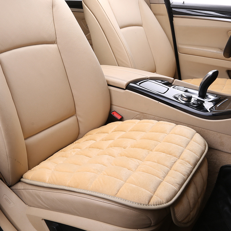 Three-Piece Non-Slip Car Plush Cushion Set - Tie-Free Design, No Backrest - Image 21
