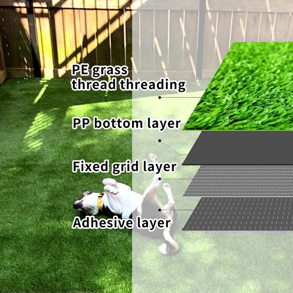 6FTx10FT Artificial Grass Carpet - Durable Synthetic Grass Mat with 15mm Height & Drainage Holes, Weekend Shipping Not Available, Not for Sale on Amazon