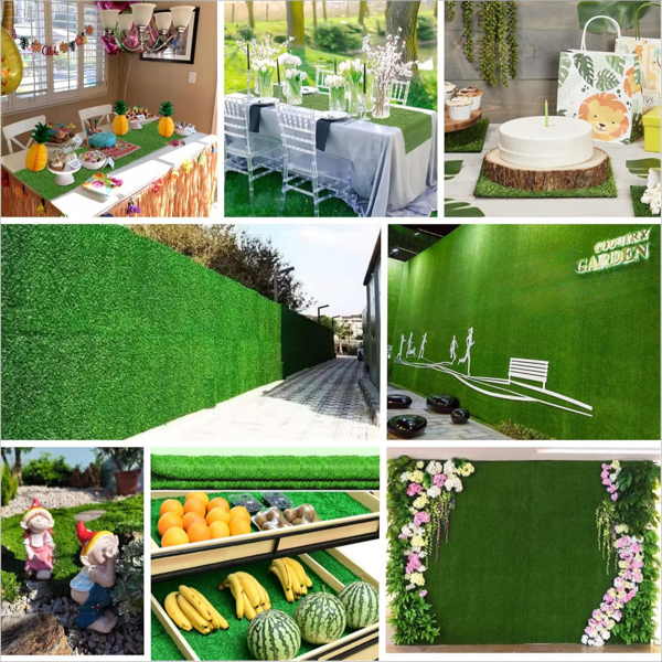 6FTx10FT Artificial Grass Carpet - Durable Synthetic Grass Mat with 15mm Height & Drainage Holes, Weekend Shipping Not Available, Not for Sale on Amazon - Image 3