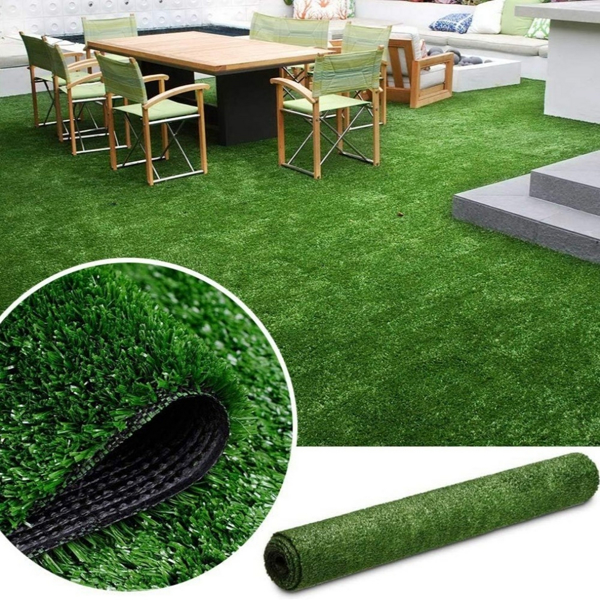 6FTx10FT Artificial Grass Carpet - Durable Synthetic Grass Mat with 15mm Height & Drainage Holes, Weekend Shipping Not Available, Not for Sale on Amazon - Image 9