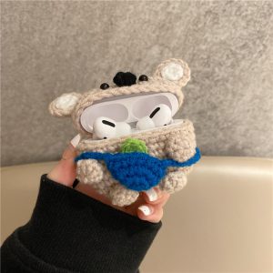 Handmade Knit Koala Bear Earphone Cover - Unique Backpack Accessory