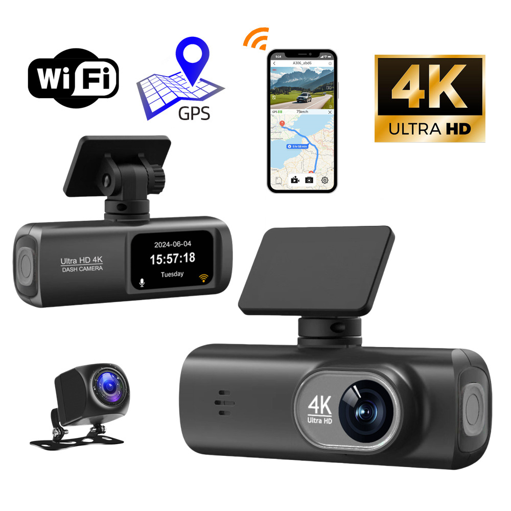 V22 HD Dual Channel Dash Cam with Advanced Tachograph Features - Image 4