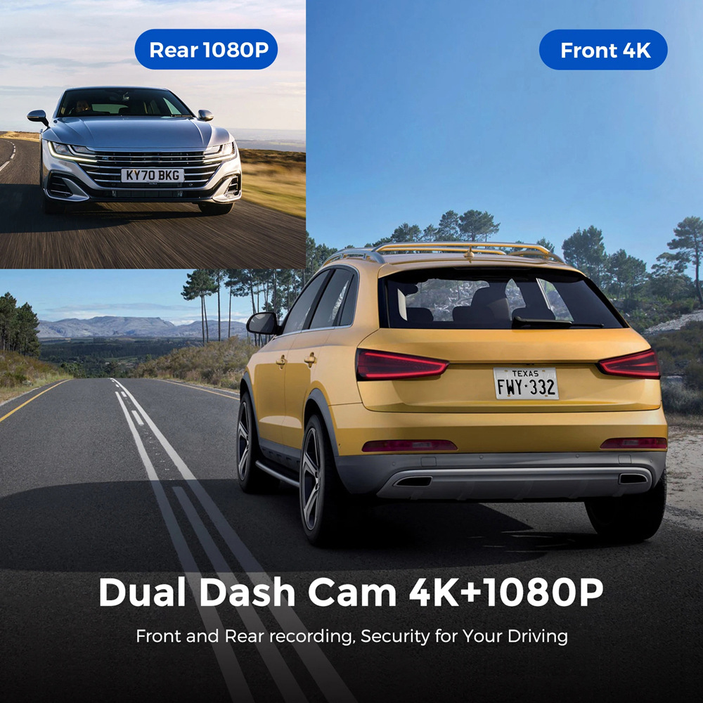 V22 HD Dual Channel Dash Cam with Advanced Tachograph Features - Image 6