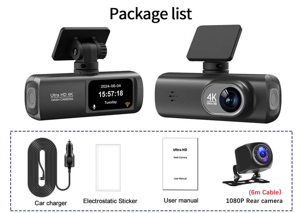 V22 HD Dual Channel Dash Cam with Advanced Tachograph Features - Image 9