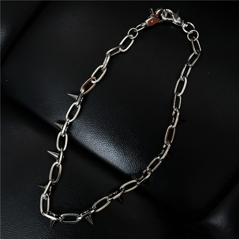 Rivet Waist Chain Pants - Stylish Chain Accessory for Trendy Outfits - Image 5