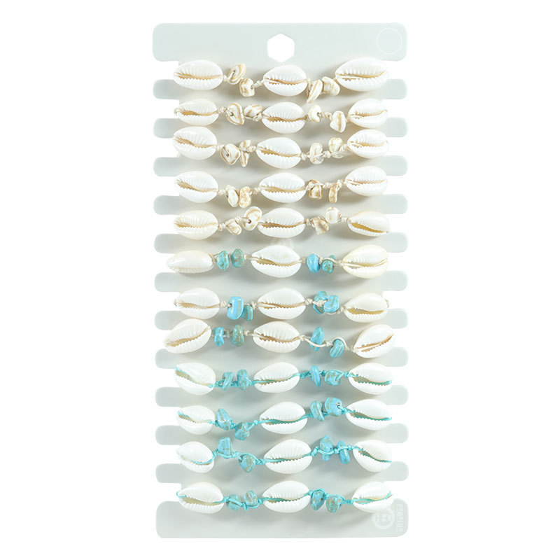 European and American Hand-Woven Shell Bracelet - Seaside Charm