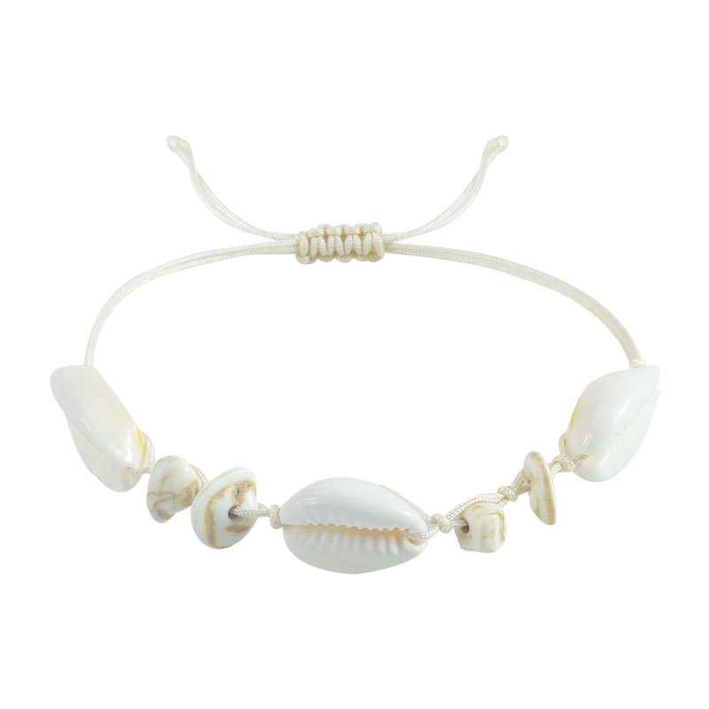 European and American Hand-Woven Shell Bracelet - Seaside Charm - Image 8