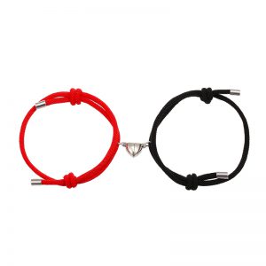 Elegant Simple Nylon Love Magnetic Bracelet for Lasting Connections