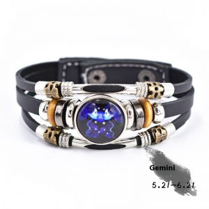 Custom Three-Layer Woven Beads Leather Bracelet – Unique Personalized Gift