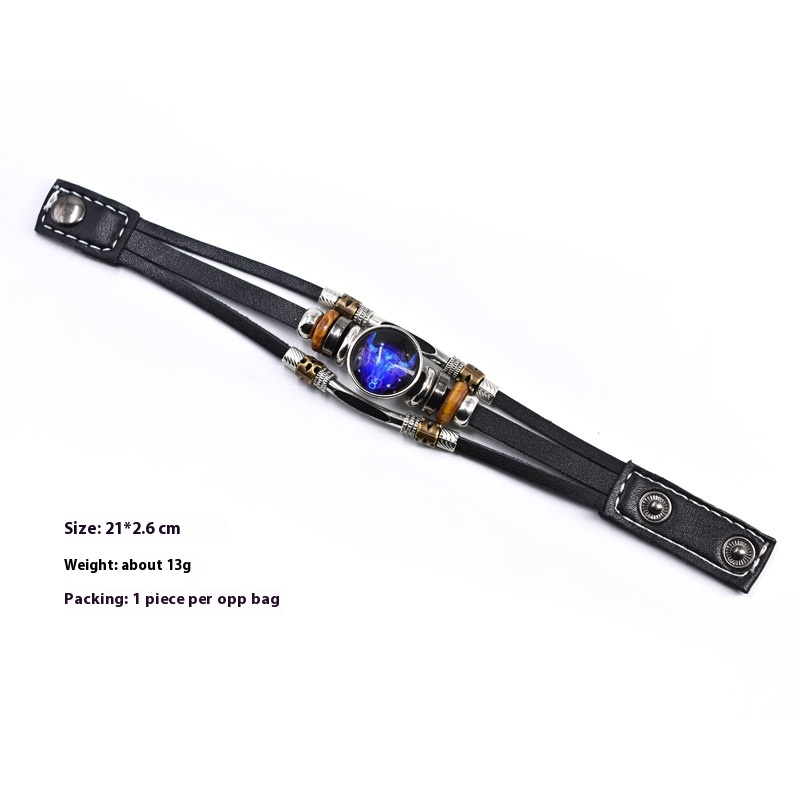 Custom Three-Layer Woven Beads Leather Bracelet – Unique Personalized Gift - Image 11