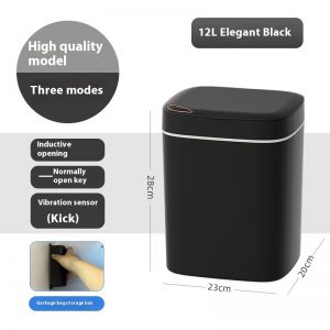 Smart Trash Can with Fully Automatic Induction Opening Lid