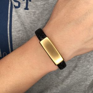 Men's Braided Rope Bracelet - European and American Stainless Steel Personalized Design