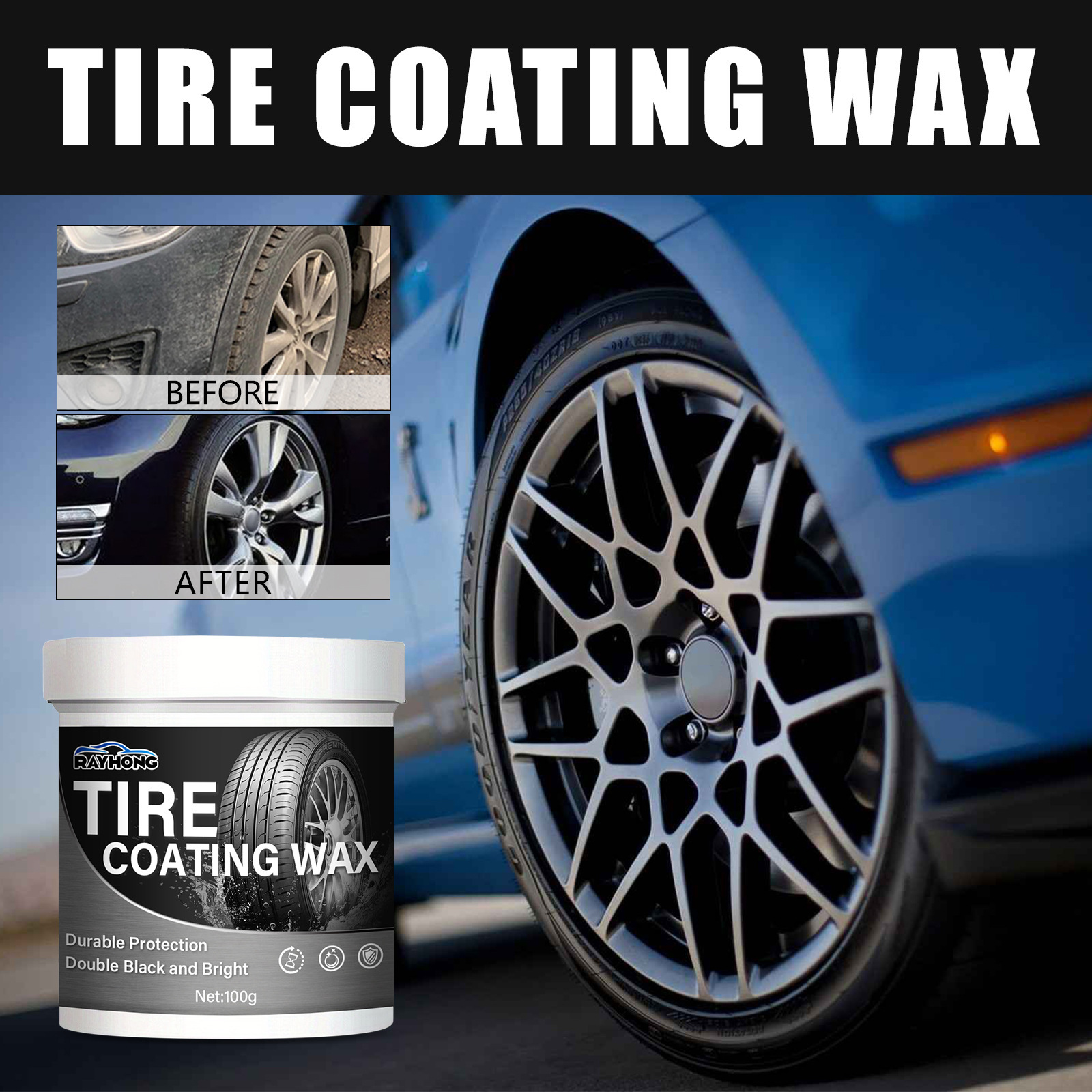 Tire Cleaner Cream - Powerful Decontamination for a Brilliant Shine