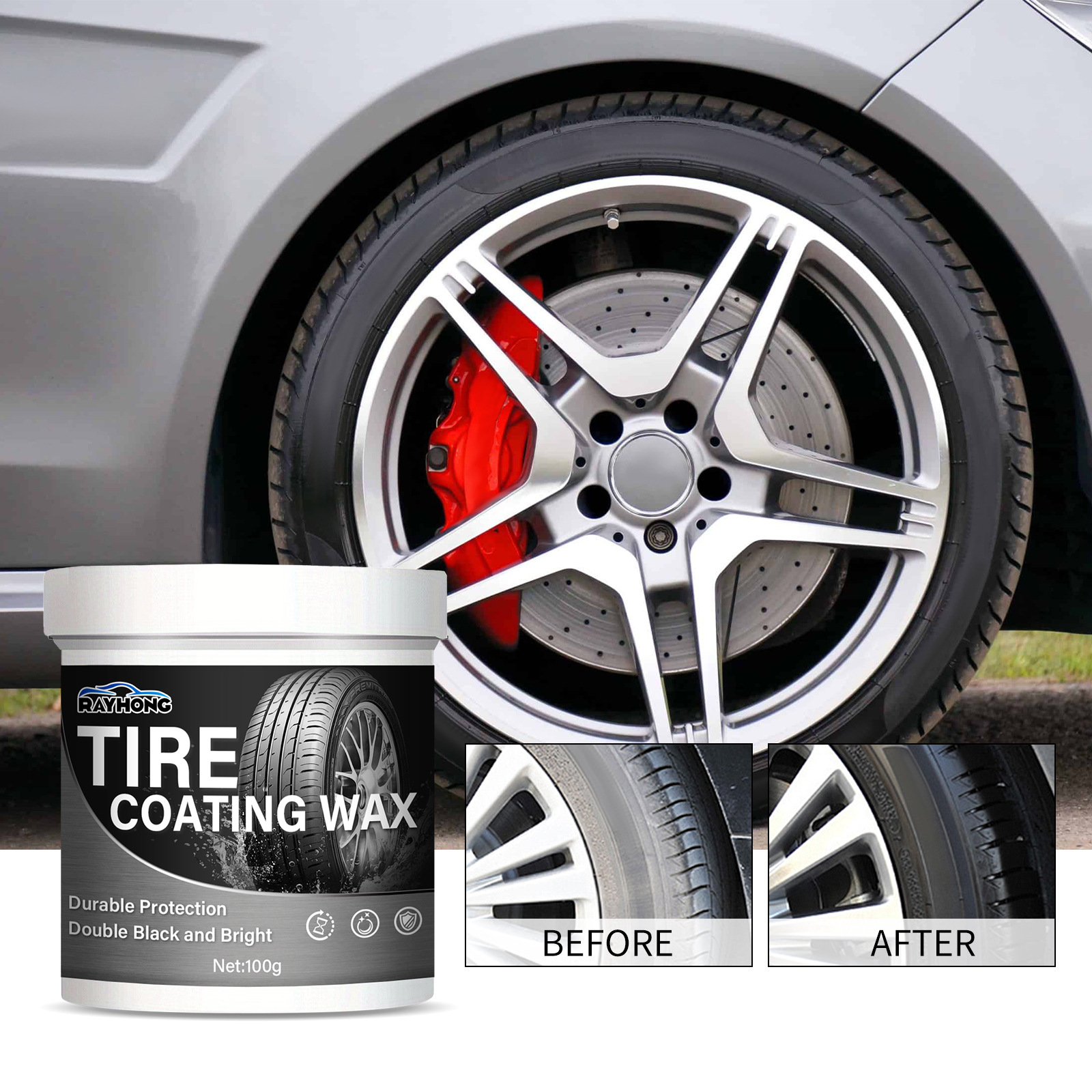 Tire Cleaner Cream - Powerful Decontamination for a Brilliant Shine - Image 2