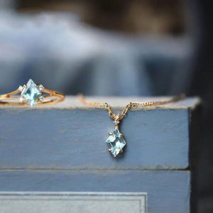 S925 Silver Clavicle Chain Necklace and Ring Set - Elegant Jewelry Suit