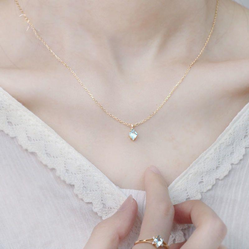 S925 Silver Clavicle Chain Necklace and Ring Set - Elegant Jewelry Suit - Image 2