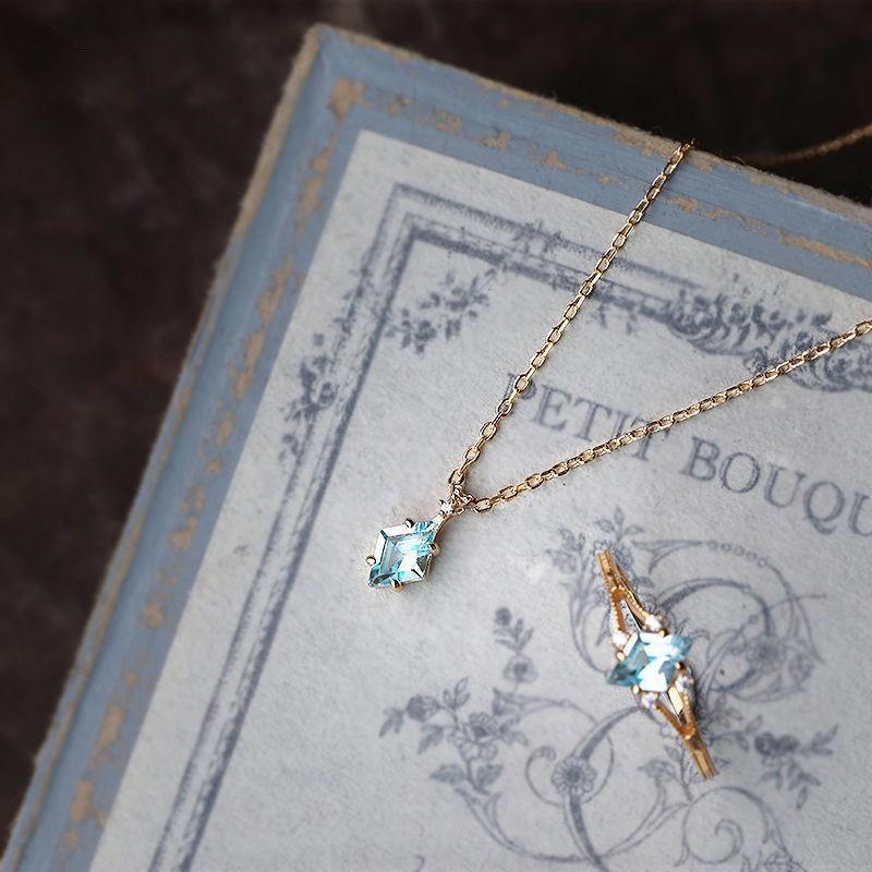 S925 Silver Clavicle Chain Necklace and Ring Set - Elegant Jewelry Suit - Image 3