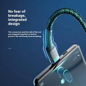 120W Fast Charge 6A Double USB Type-C Cable for Quick Power Delivery