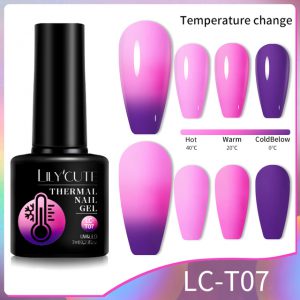 Color-Changing Thermal Gel Nail Polish for Winter Beauty