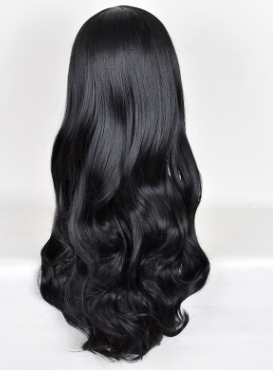 Lolita Korean Fashion Fluffy Qi Liu Hai Long Curly Black Cosplay Wig - Image 5