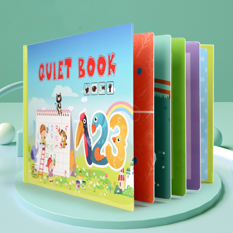 Children's Enlightenment Stickers Quiet Book - Handmade Educational Busy Book for Kindergarten - Image 3