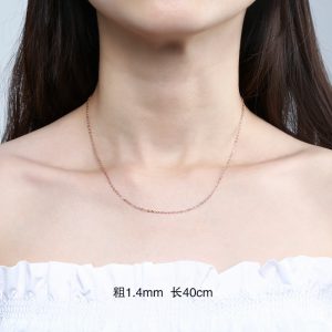 Elegant Women's 925 Sterling Silver Necklace - Simple Accessories with 18k Plating