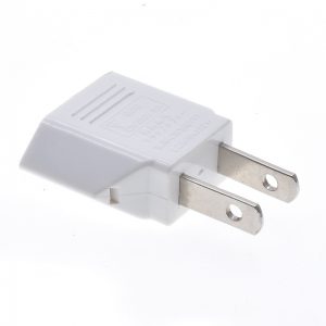 High-Quality All-Copper Conversion Plug: European to American Standard, White & Black