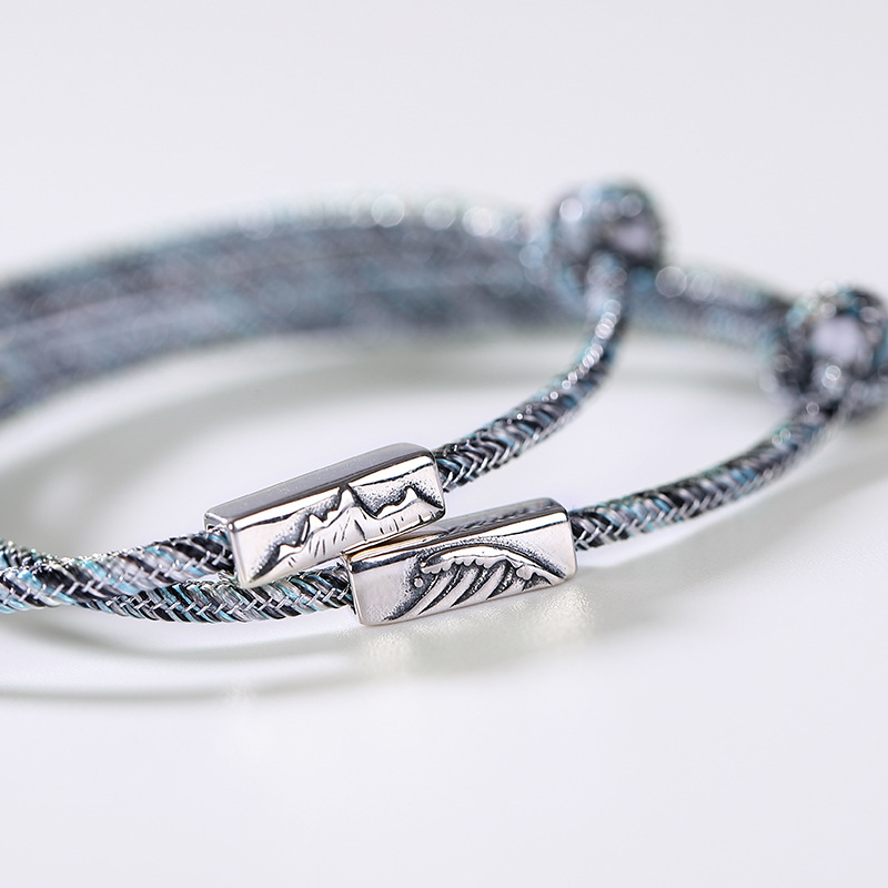 Pure Silver Love Vow Hand Rope - Elegant and Meaningful Gift - Image 3