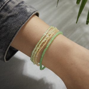 Vibrant Luminous Bead Colored Anklet Bracelet - Eye-Catching Accessory