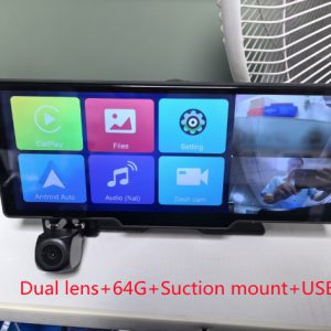 1026-inch Full Touch Screen All-in-One Car Navigation System with Front and Rear HD Dual Recording and Split Screen Display