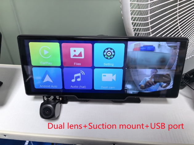 1026-inch Full Touch Screen All-in-One Car Navigation System with Front and Rear HD Dual Recording and Split Screen Display - Image 16