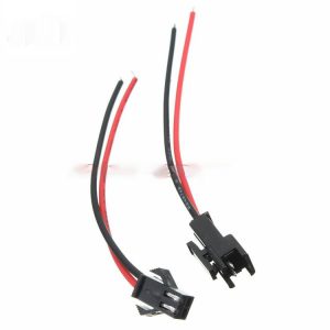 SM Terminal Air Butted Line SM-2P Male & Female Lug Wire 15cm LED Lamp Connection Cables